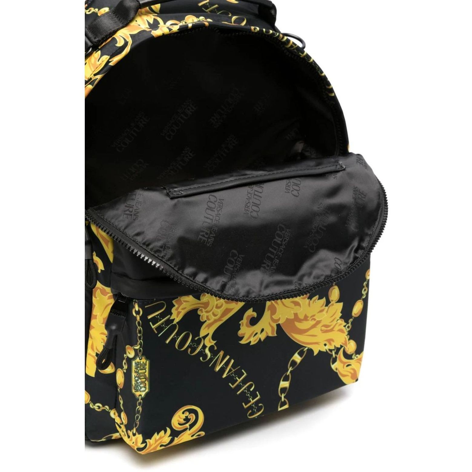 VERSACE JEANS CUTURE Kuprinė vyrams, BLACK/GOLD, Iconic printed logozaino bp 4