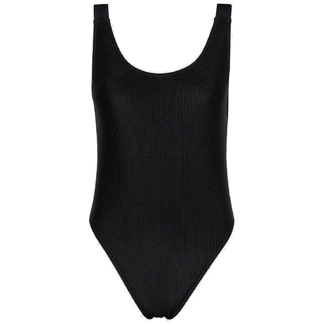 CALVIN KLEIN UW Maudymosi kostiumėlis moterims, Juoda, Scoop back one piece 1