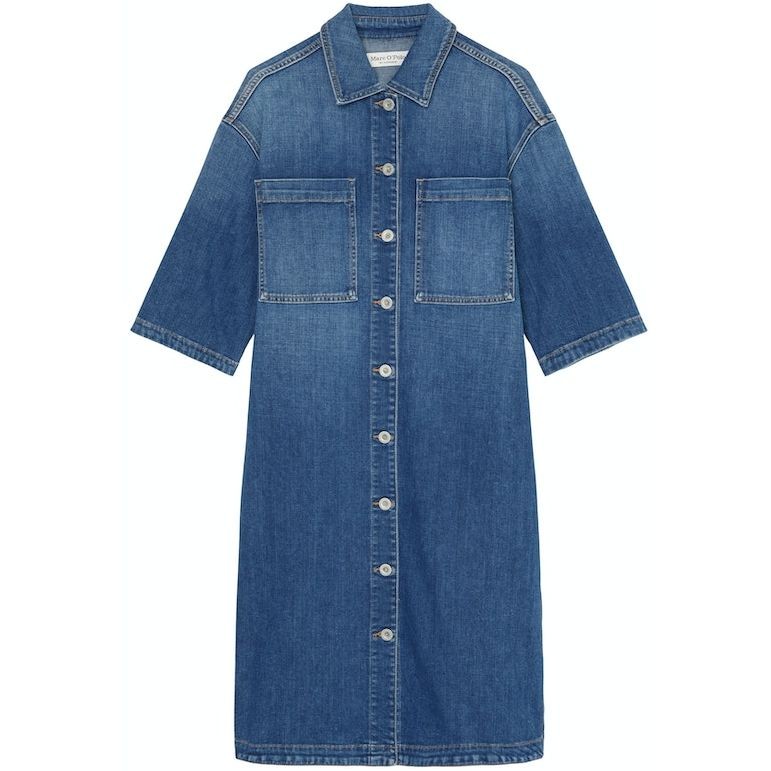 MARC O'POLO Midi suknelė moterims, Mėlyna