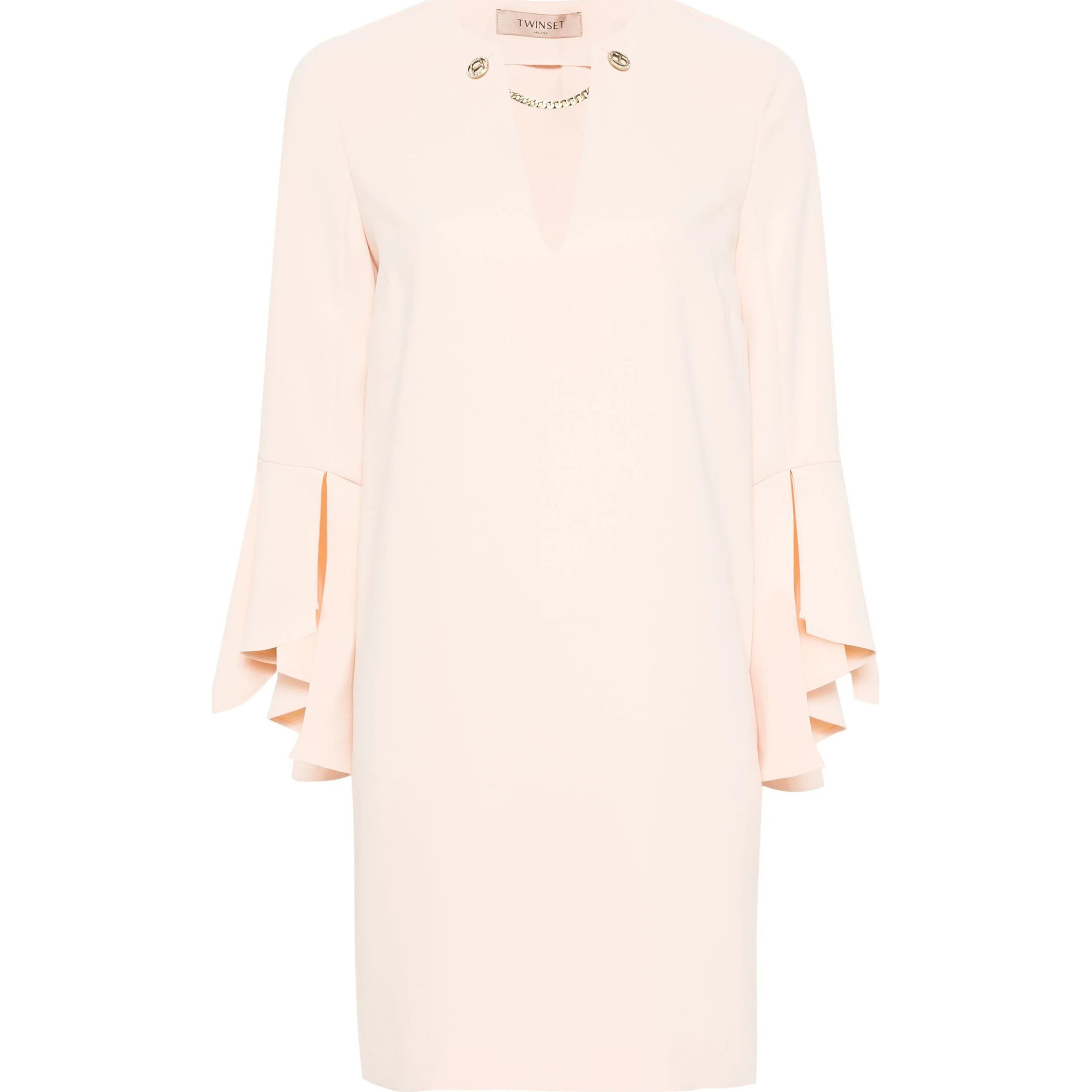 TWINSET Mini suknelė moterims, Rožinė, Cady crepe mini dress