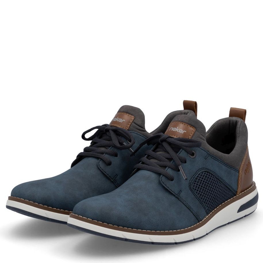 RIEKER Laisvalaikio bateliai vyrams, Mėlyna, LEISURE 7