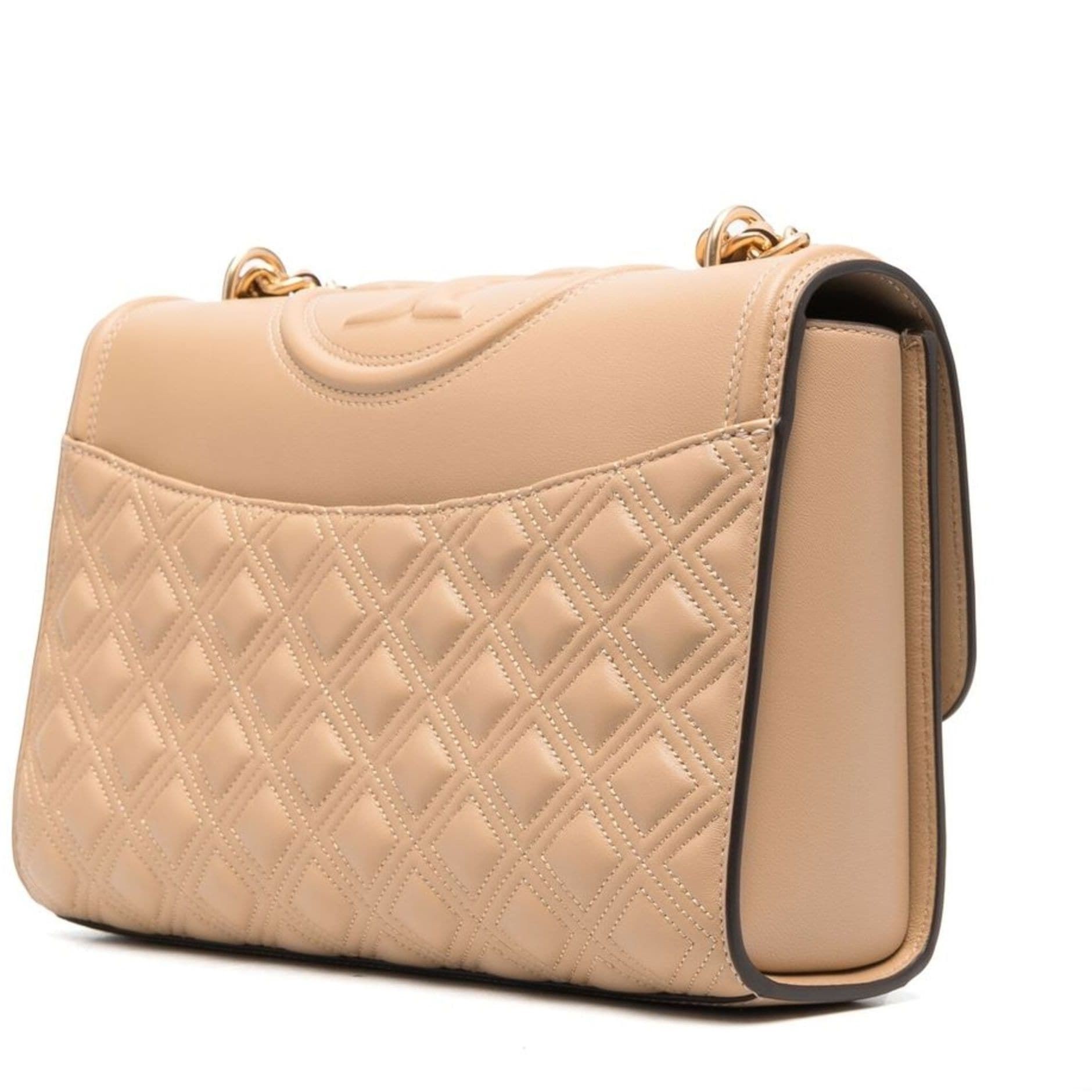 TORY BURCH Rankinė per petį moterims, Ruda, Fleming convertible bag 2