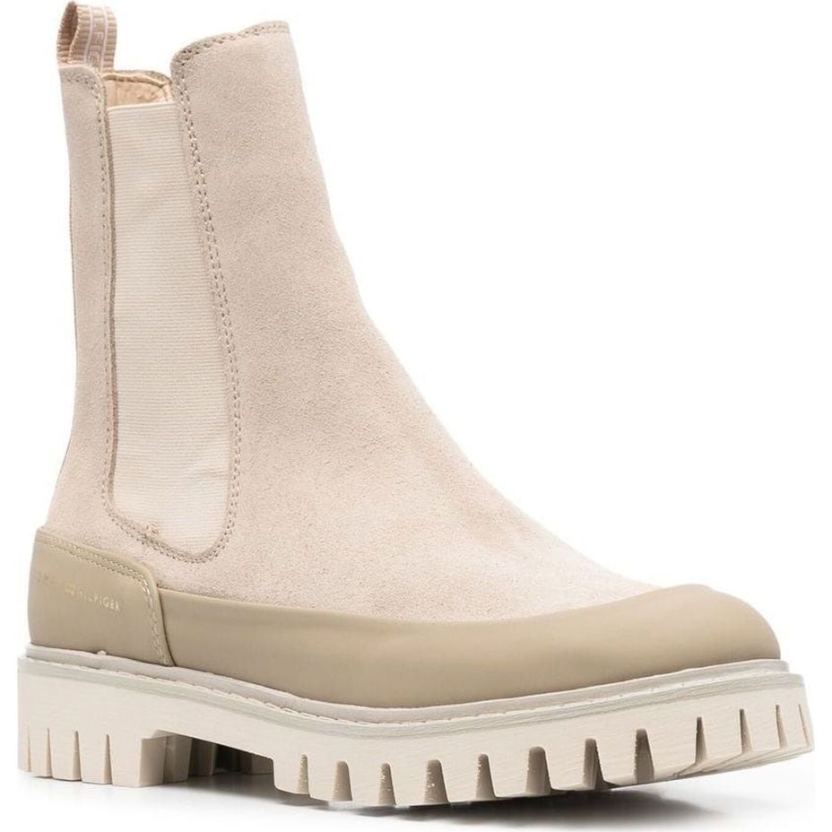 TOMMY HILFIGER Aulinukai moterims, Smėlio, CASUAL CHELSEA BOOT 1