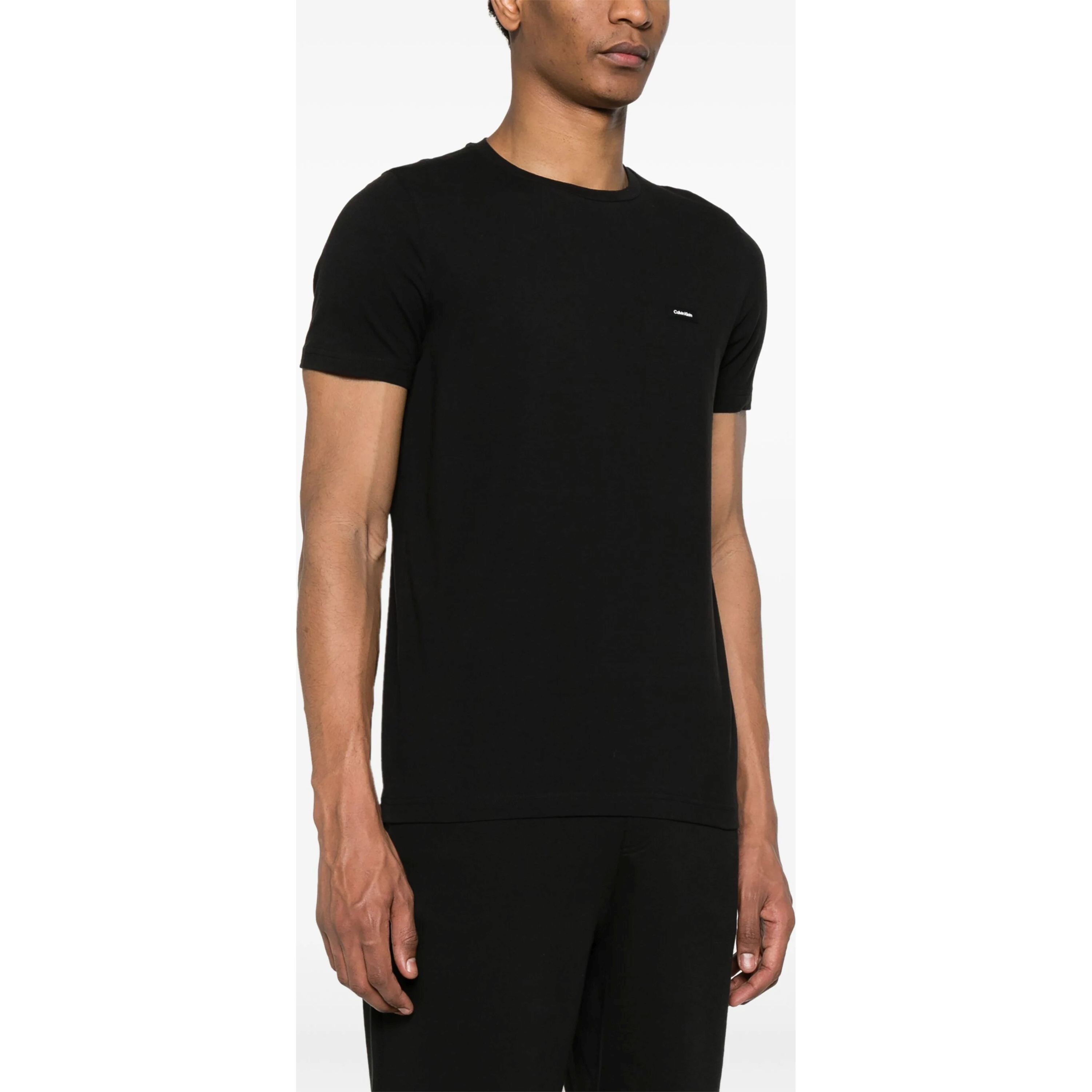 CALVIN KLEIN Marškinėliai trump. rankovėmis vyrams, Juoda, S/s t-shirt 2