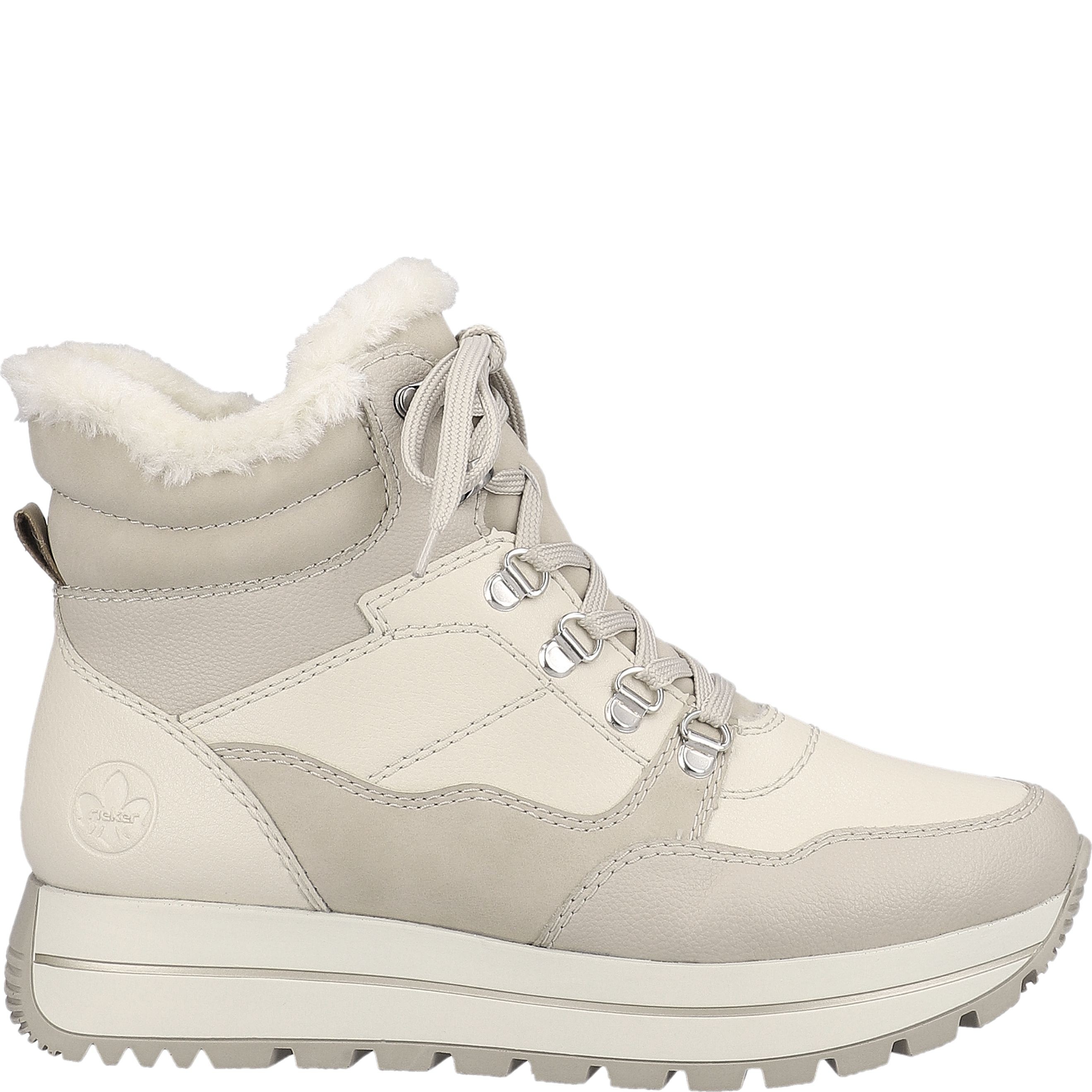 RIEKER Aulinukai moterims, Smėlio, Ladies mid height boots 3