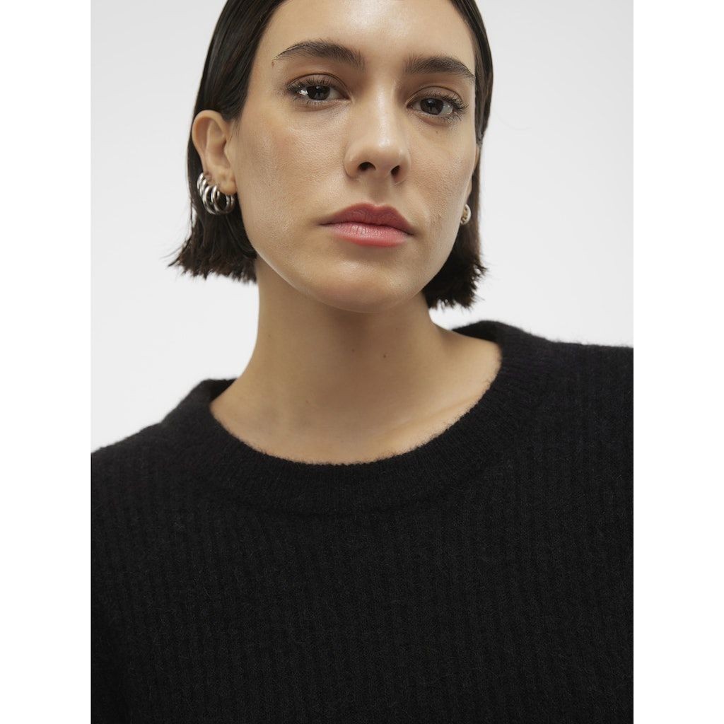 VERO MODA Megztinis moterims, Juoda, Palma long pullover 4