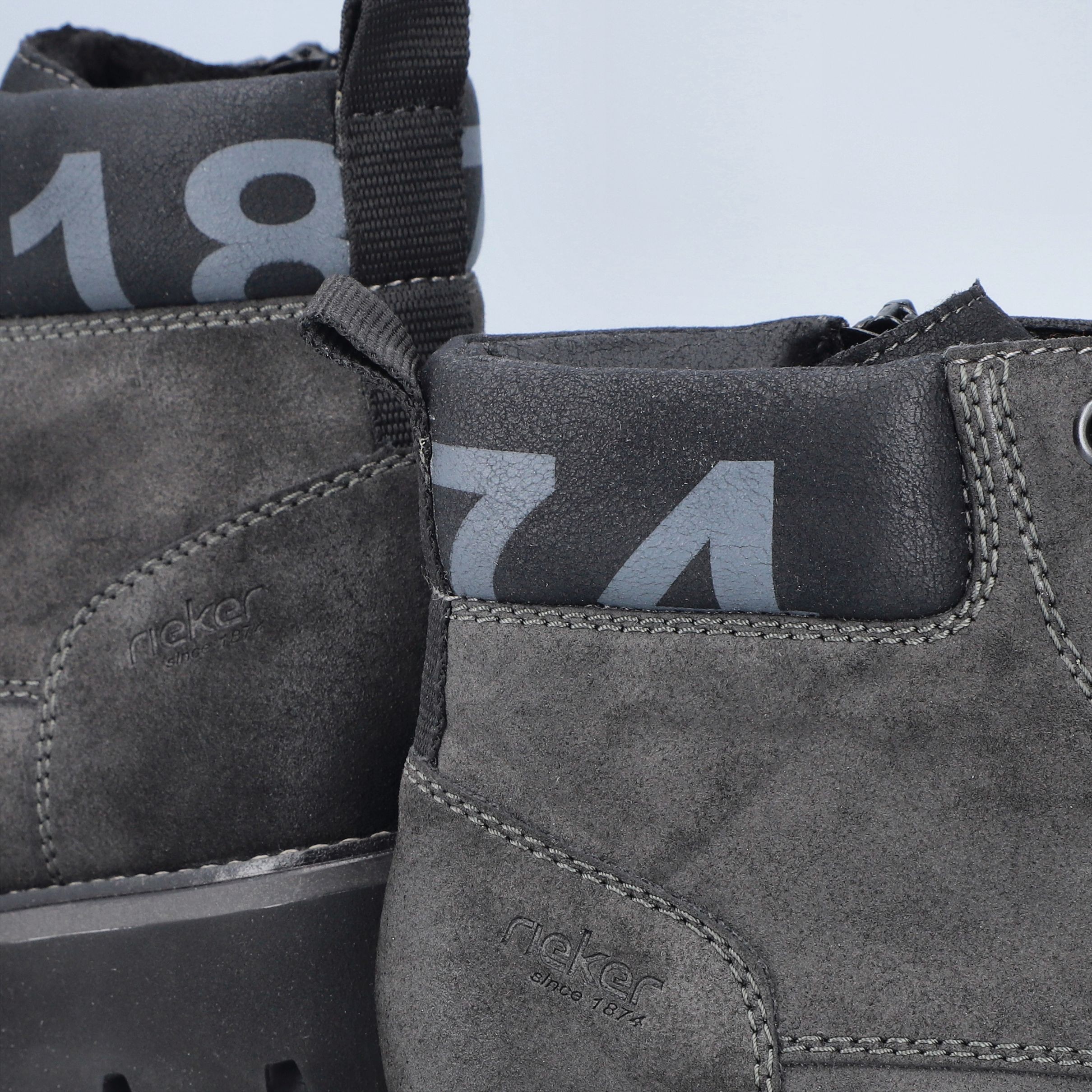 RIEKER Aulinukai vyrams, Pilka, Men's boots 4