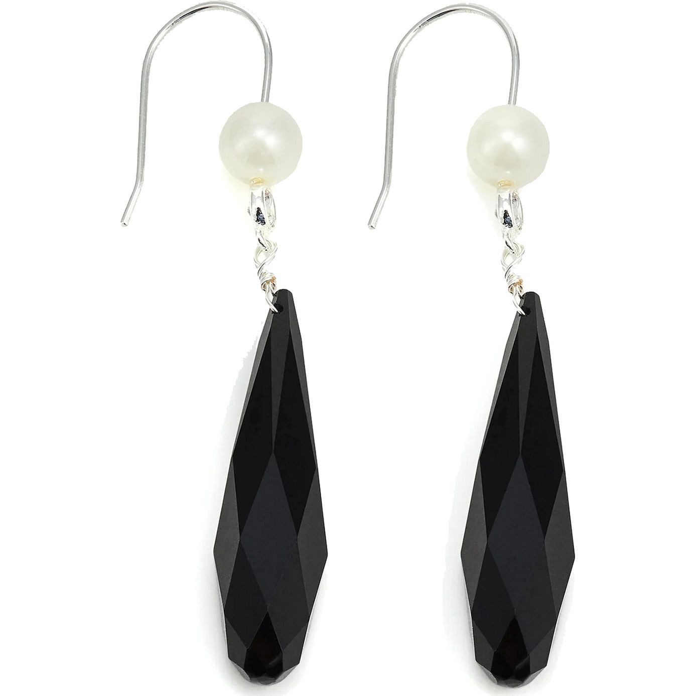 RALPH LAUREN Auskarai moterims, Pilka, Pe pearl stone drop 1