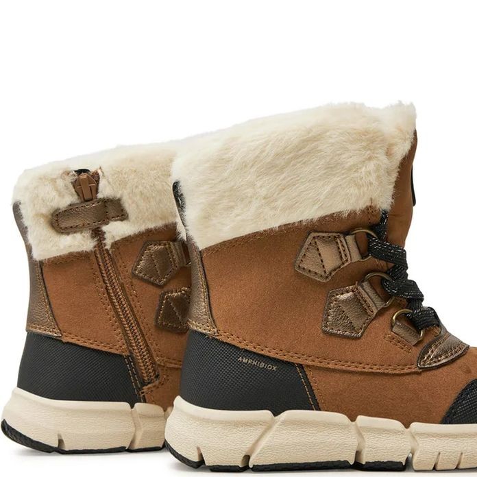 GEOX Aulinukai mergaitėms, Ruda, Flexyper booties 5