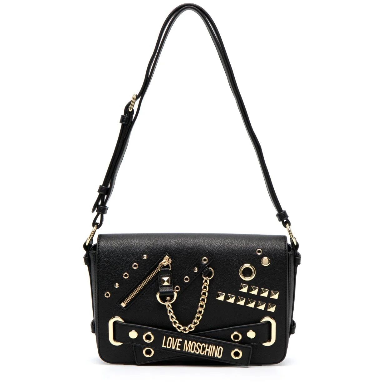 LOVE MOSCHINO Rankinė per petį moterims, Juoda, Shoulder bag 1