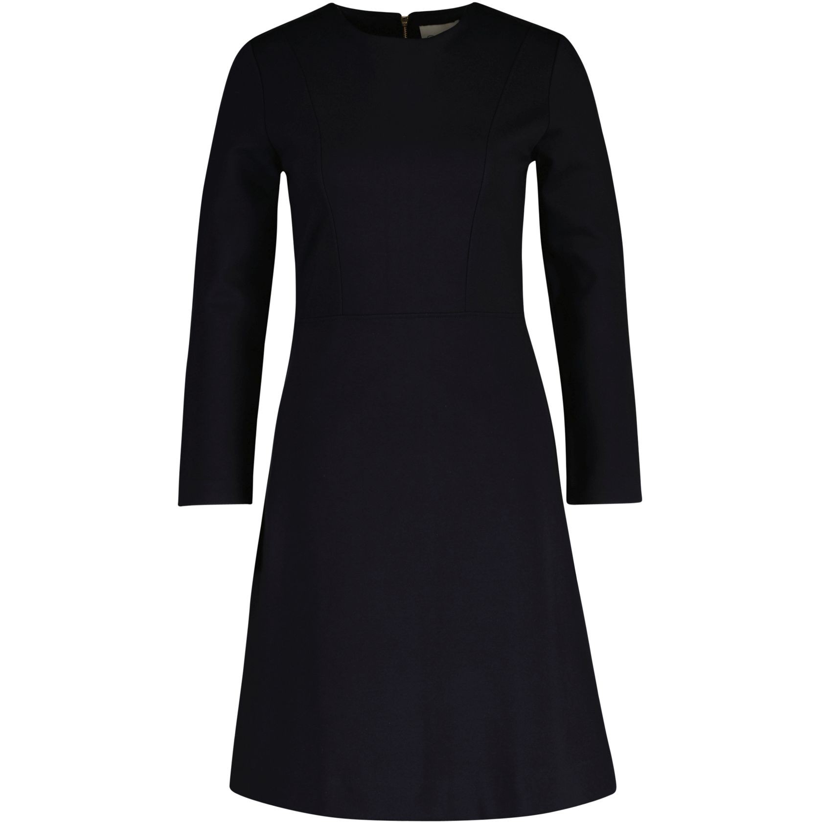 GANT Midi suknelė moterims, Juoda, fit and flare jersey dress 1