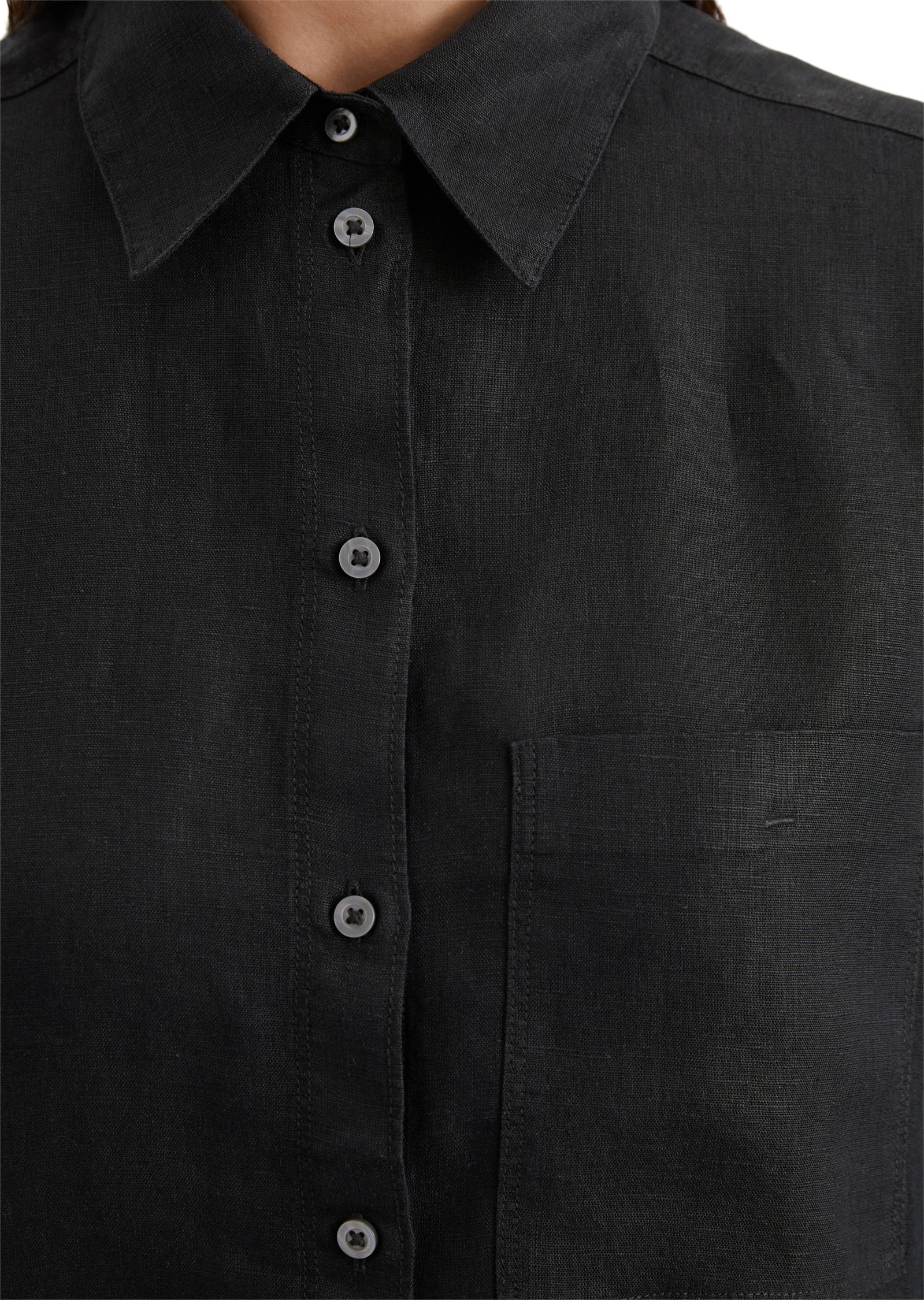 MARC O'POLO Marškiniai ilgomis rankovėmis moterims, Juoda, Shirts lon 503113542427 4