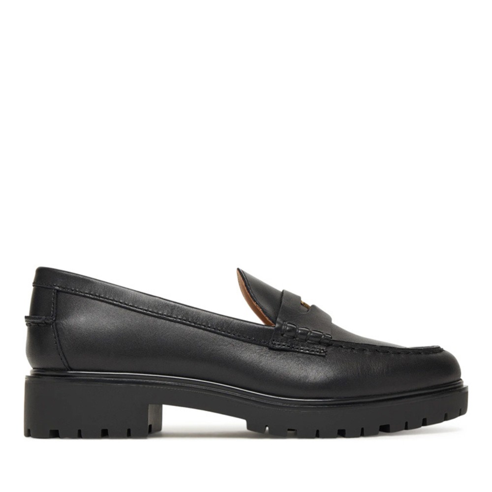 LAUREN RALPH LAUREN Loaferiai moterims, Juoda, Marli flats loafer, LAUREN RALPH LAUREN 1