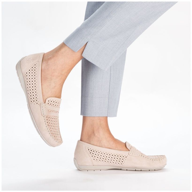 RIEKER Laisvalaikio bateliai moterims, Rožinė, LEISURE 5