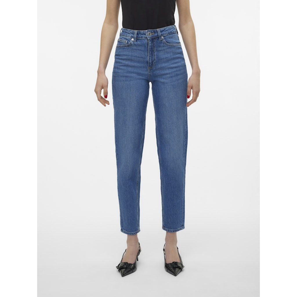 VERO MODA Aptempti džinsai moterims, Mėlyna, Tessa mom jeans 5