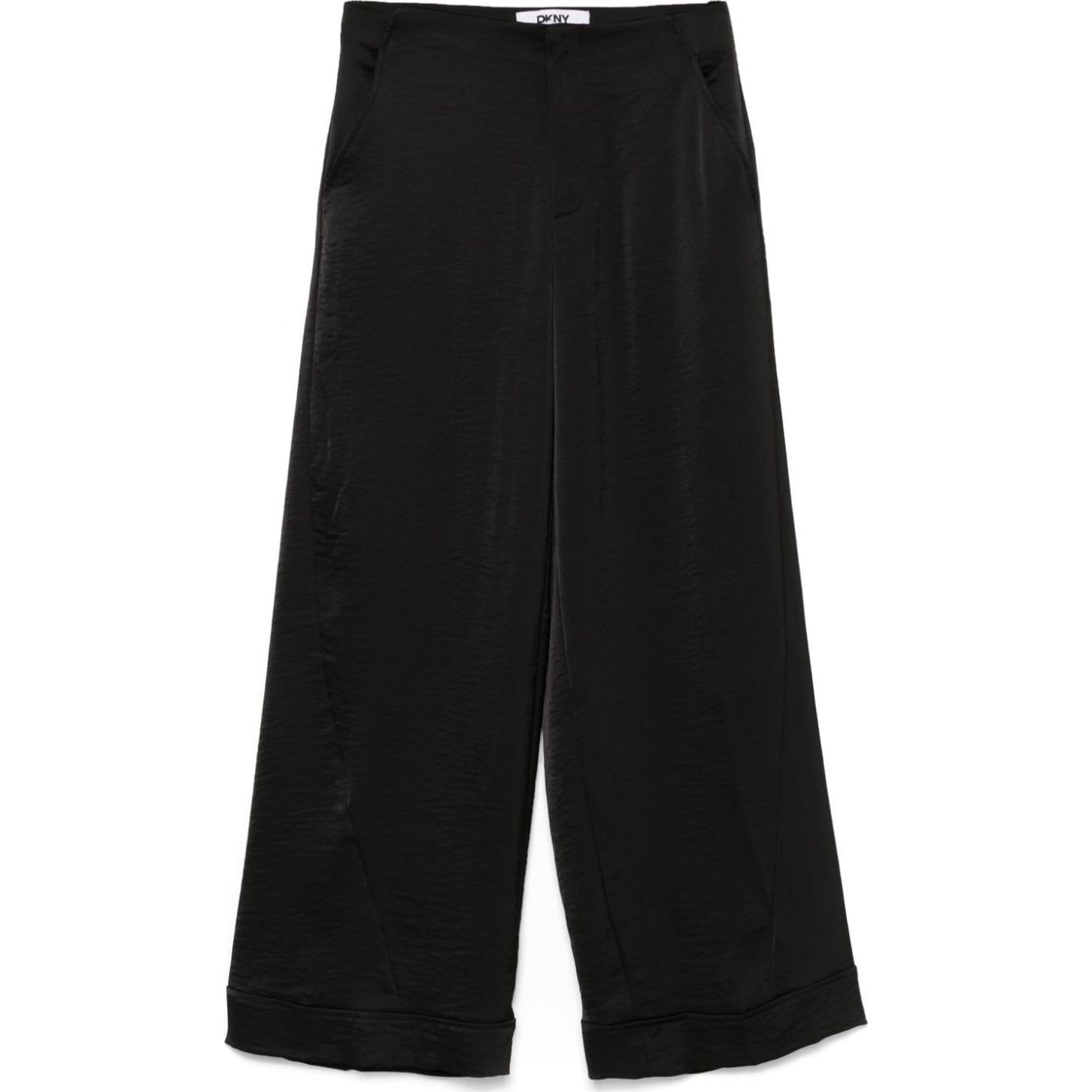 DKNY Kelnės moterims, Juoda, Wide leg glzd drssng pant 1