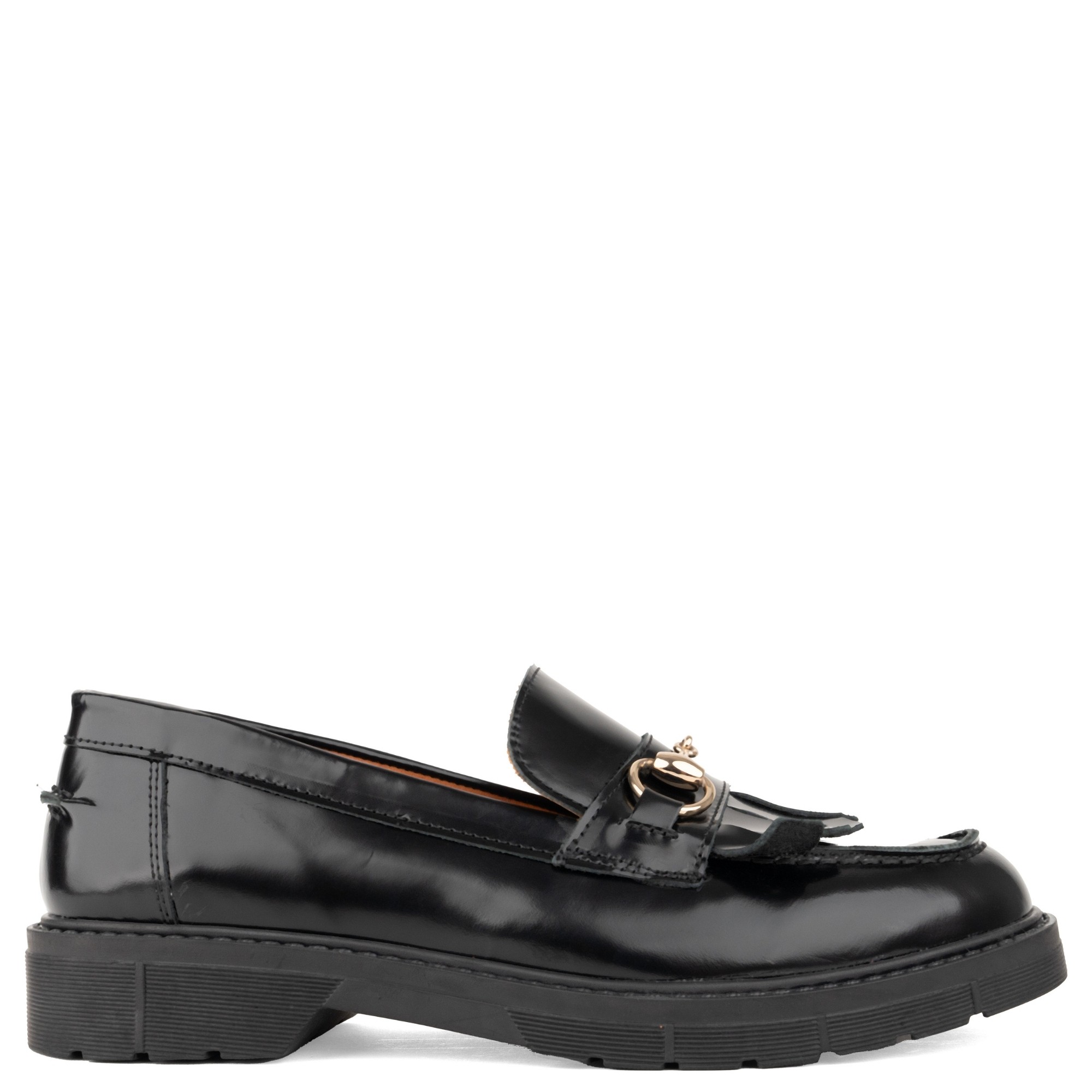 SERGIO MORETTI Loaferiai moterims, Juoda, Loafers 2