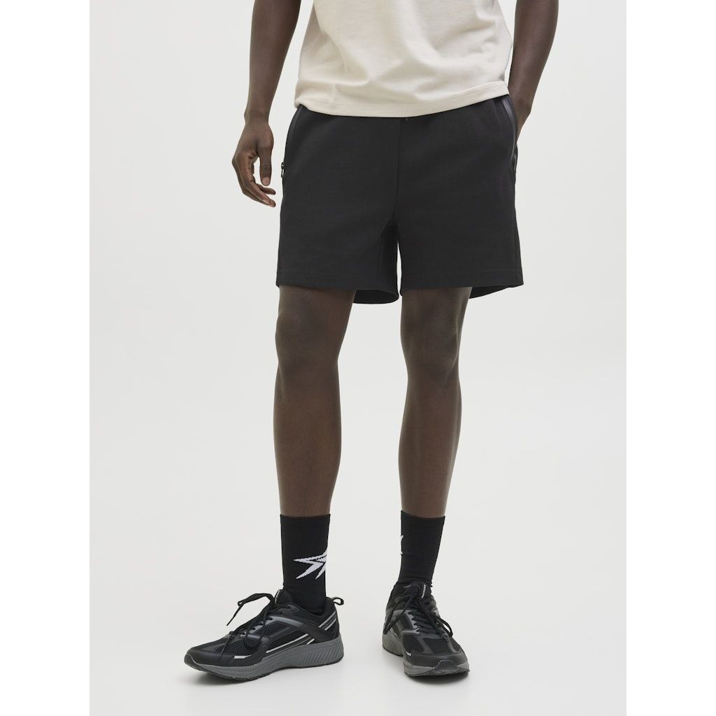 JACK & JONES Šortai vyrams, Juoda, Gordon fusion sweat shorts 2