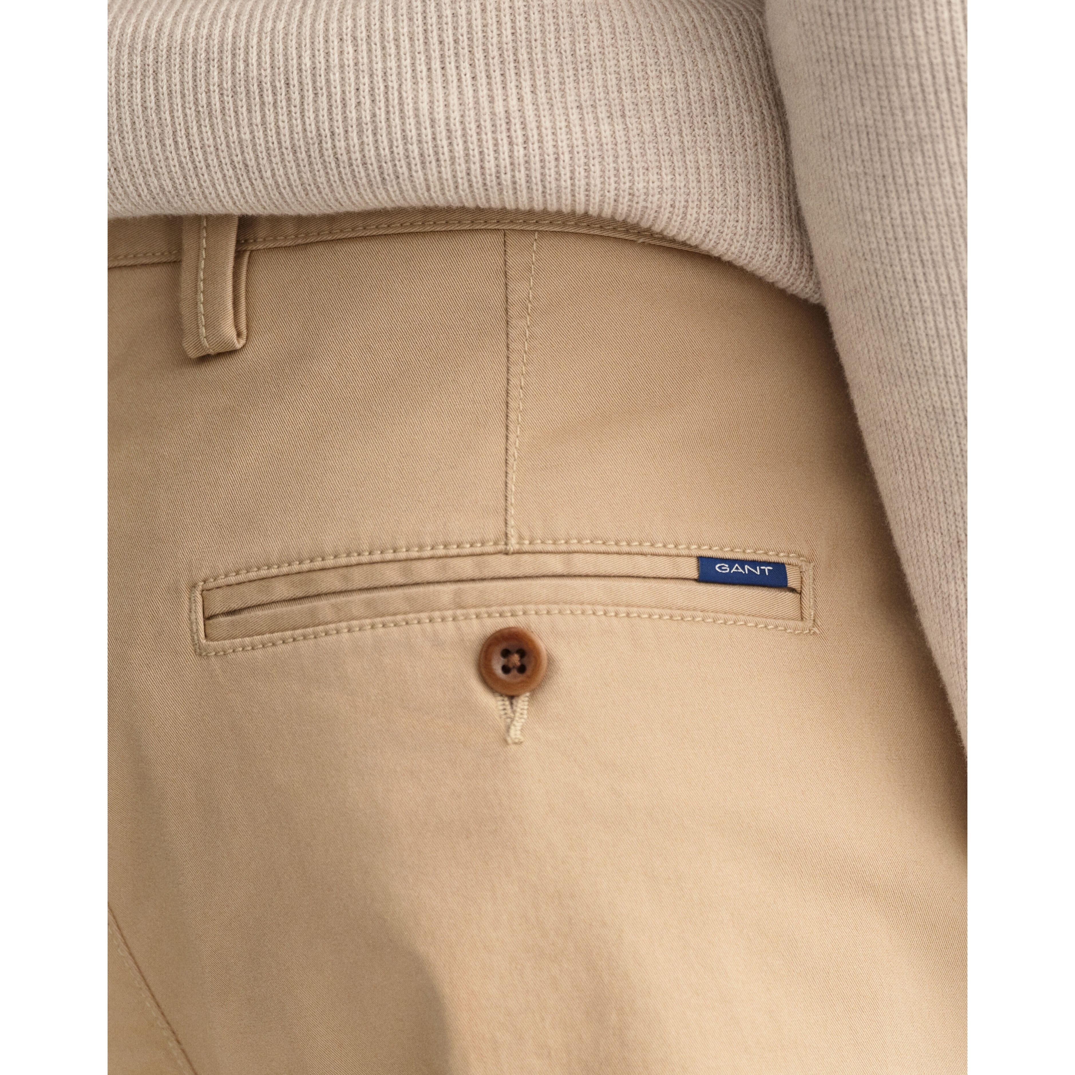 GANT Kelnės vyrams, Khaki, ALLISTER TWILL 4