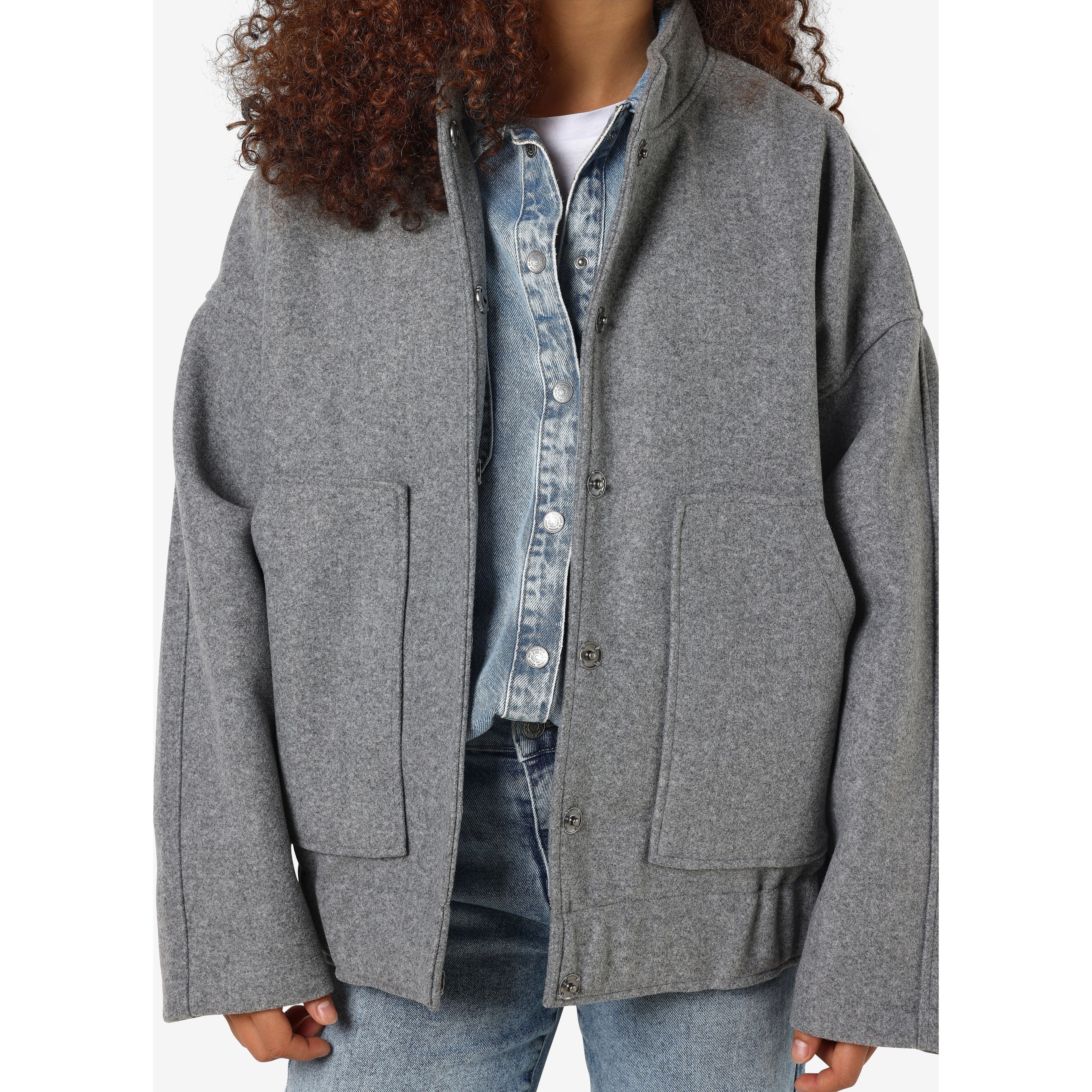 NOISY MAY Bomberis moterims, Gray, Halston bomber 4