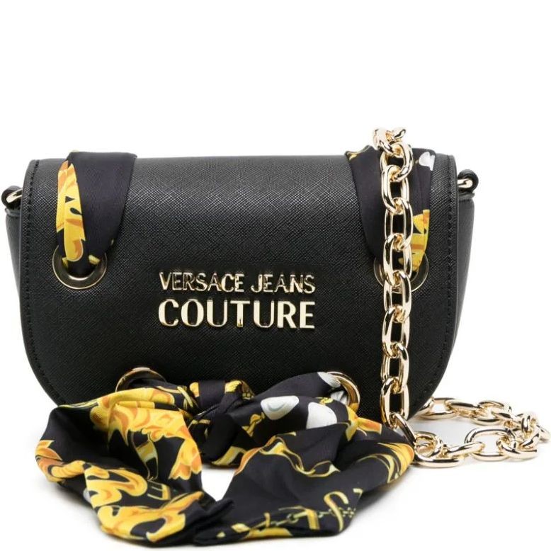 VERSACE JEANS CUTURE Rankinė per petį moterims, Juoda, Thelma classic crossbody 1
