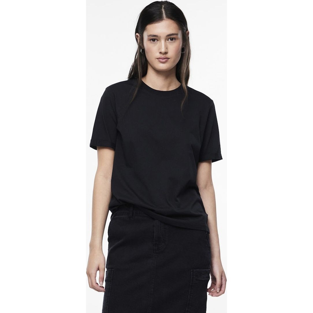 PIECES Marškinėliai moterims, Juoda, Pcria t-shirts 3