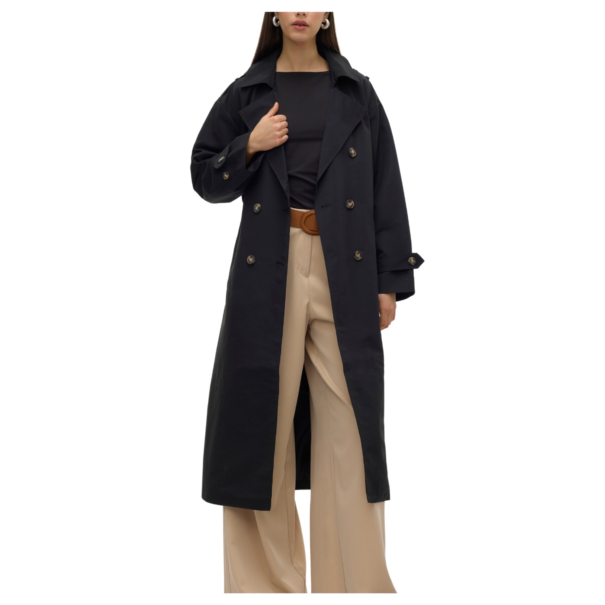 VERO MODA Lengvas paltas moterims, Juoda, Chloe 1