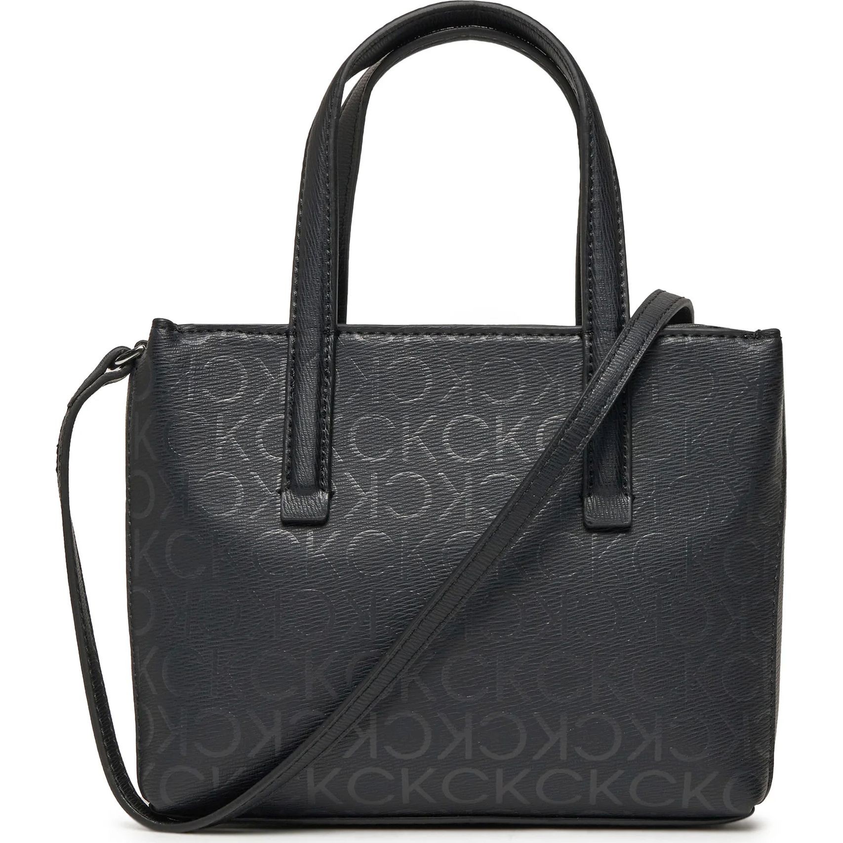 CALVIN KLEIN Pirkinių krepšys moterims, Juoda, Must mini tote 2