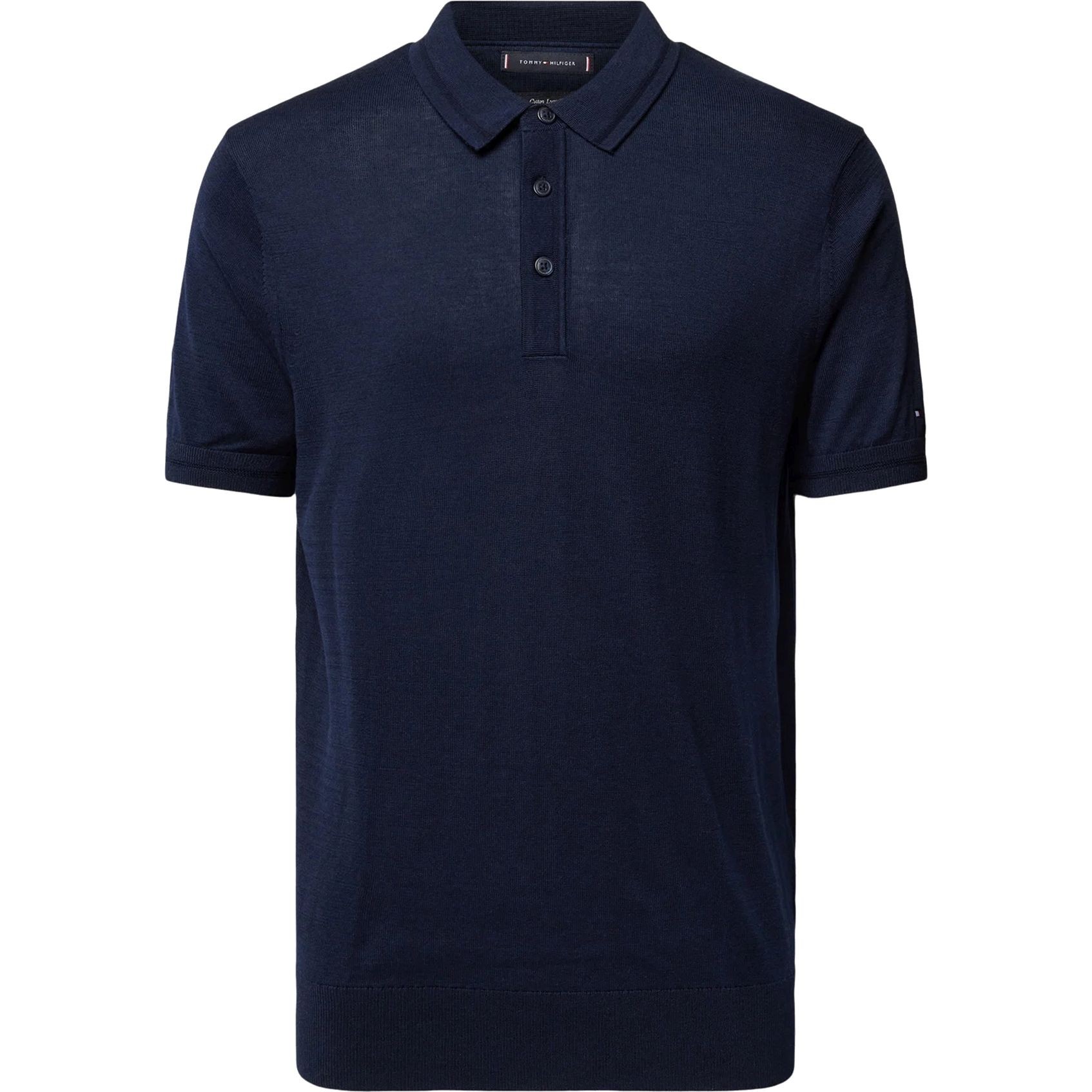 TOMMY HILFIGER Polo marškiniai trumpos rank. vyrams, Mėlyna, Dc cotton lyocell s/s polo 1
