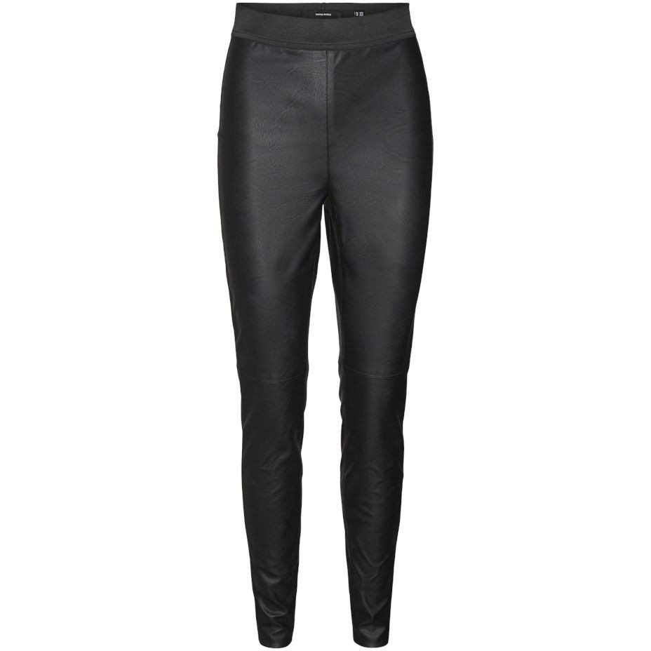 VERO MODA Kelnės moterims, Juoda, VMSTORM HR PL CUT LEG 1