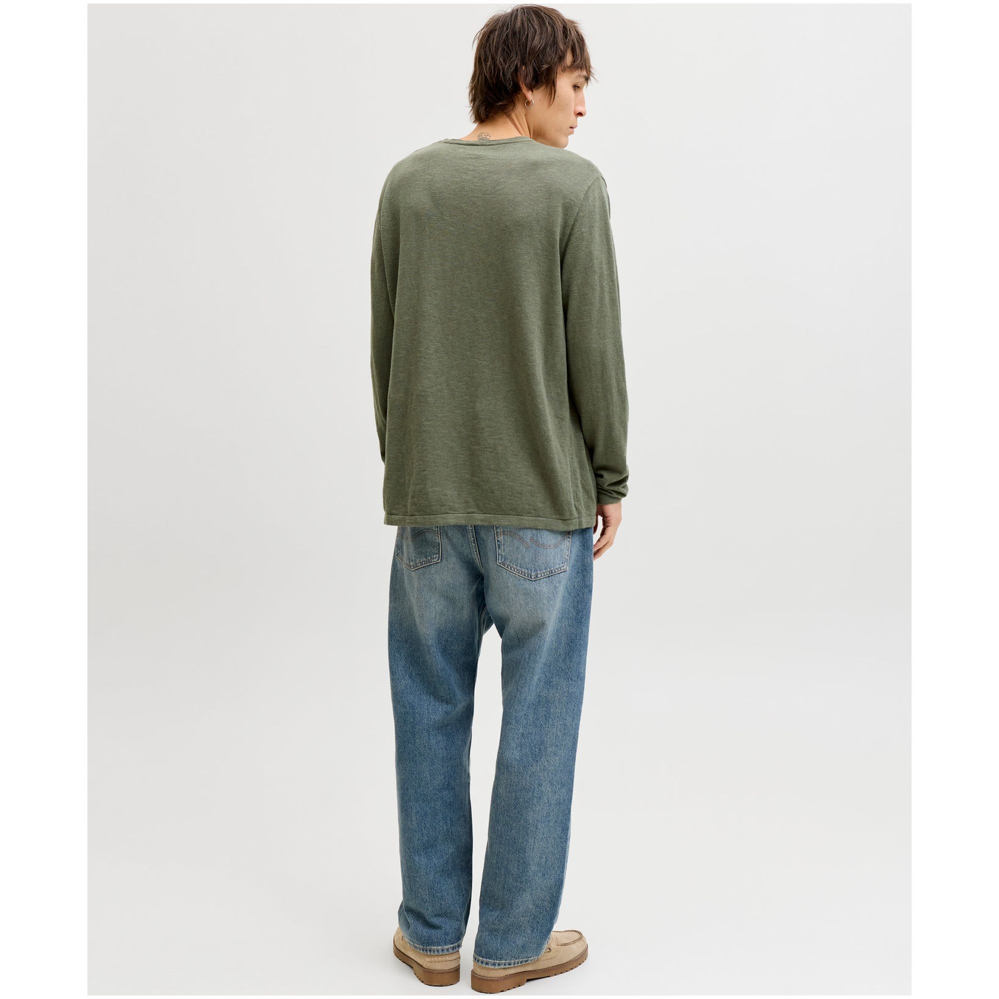 JACK & JONES Megztinis vyrams, Chaki, Summer knit 6