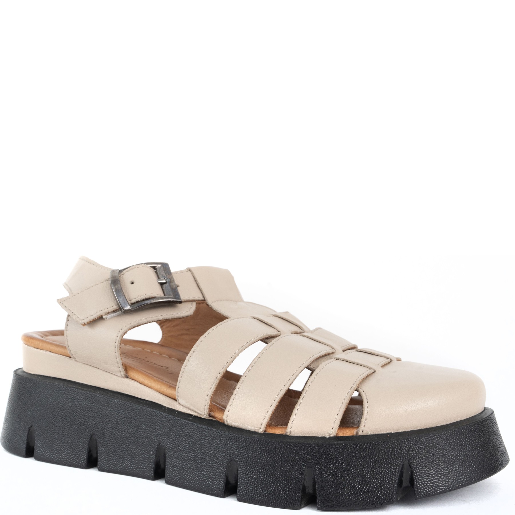 GRUNER SCHUHE Basutės moterims, Smėlio, Sandals 1