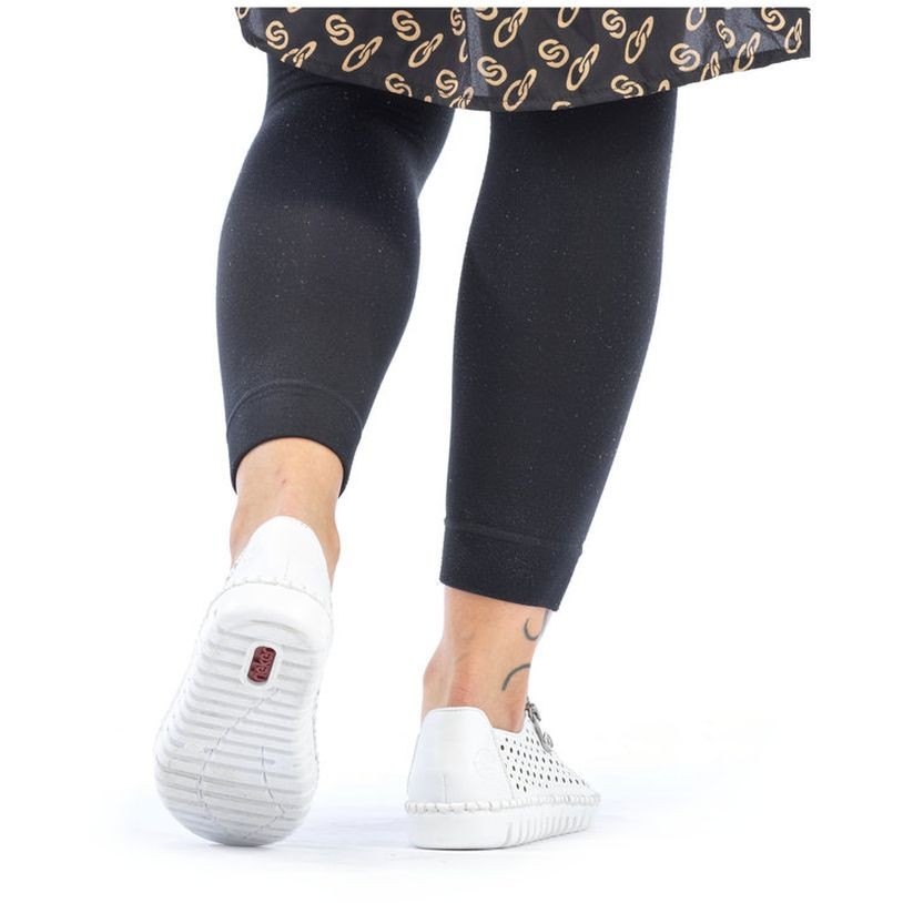 RIEKER Laisvalaikio bateliai moterims, Balta, LEISURE 6