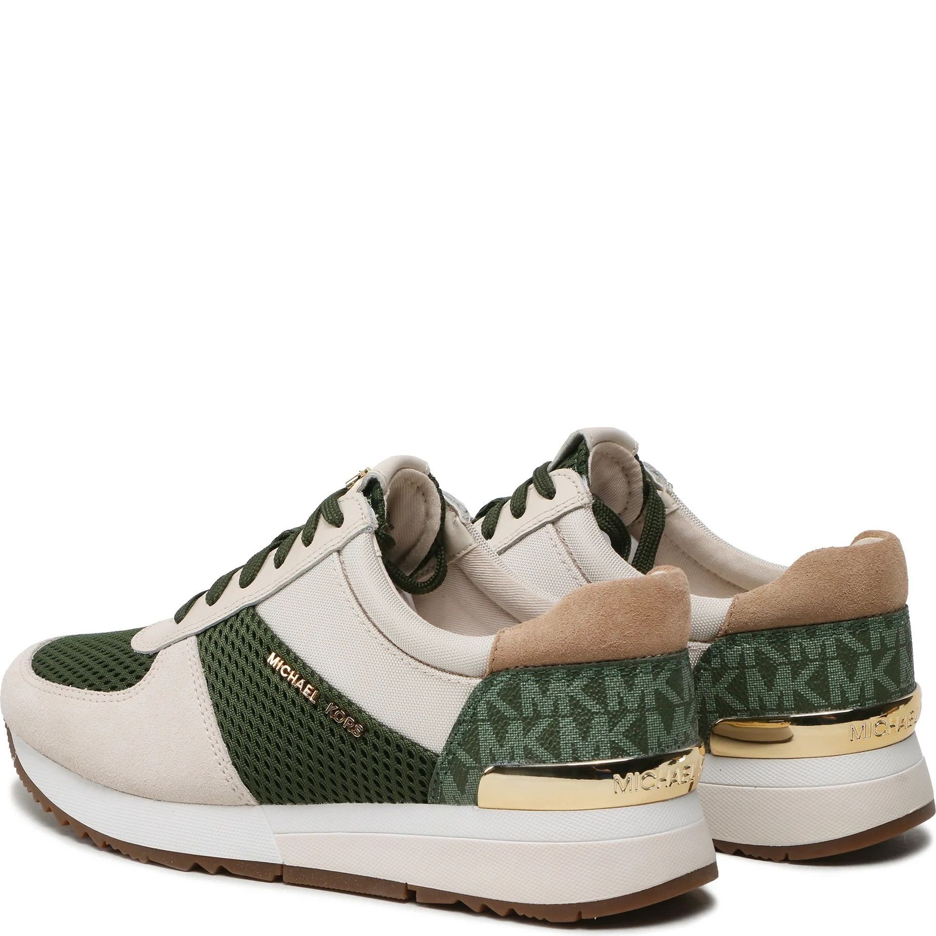 MICHAEL KORS Sportiniai bateliai moterims, Žalia, Allie trainer 3