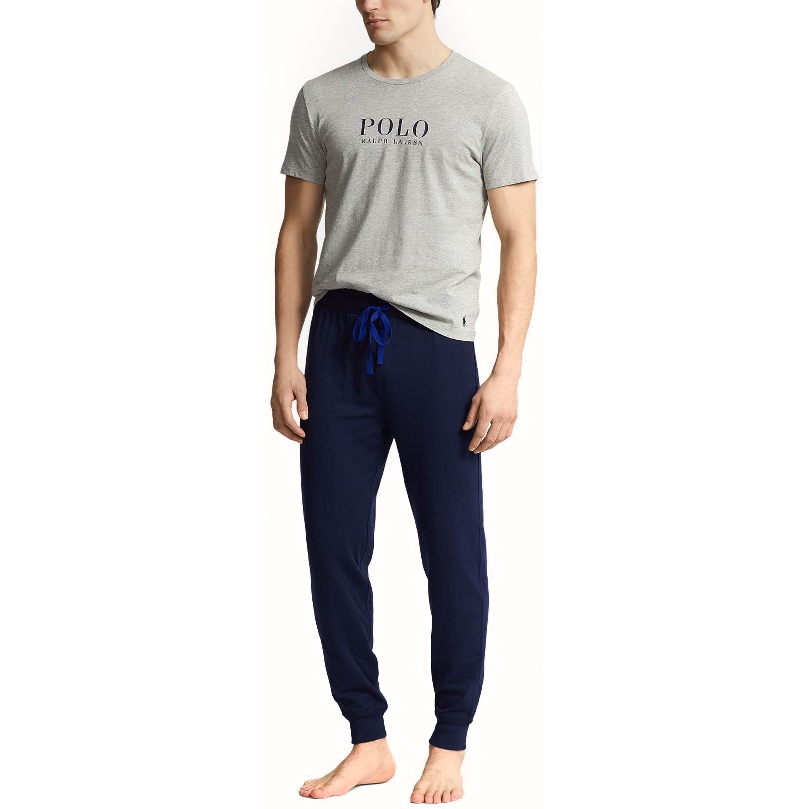 POLO RALPH LAUREN Marškinėliai trump. rankovėmis vyrams, Pilka, Short sleeve crew sleep top 2