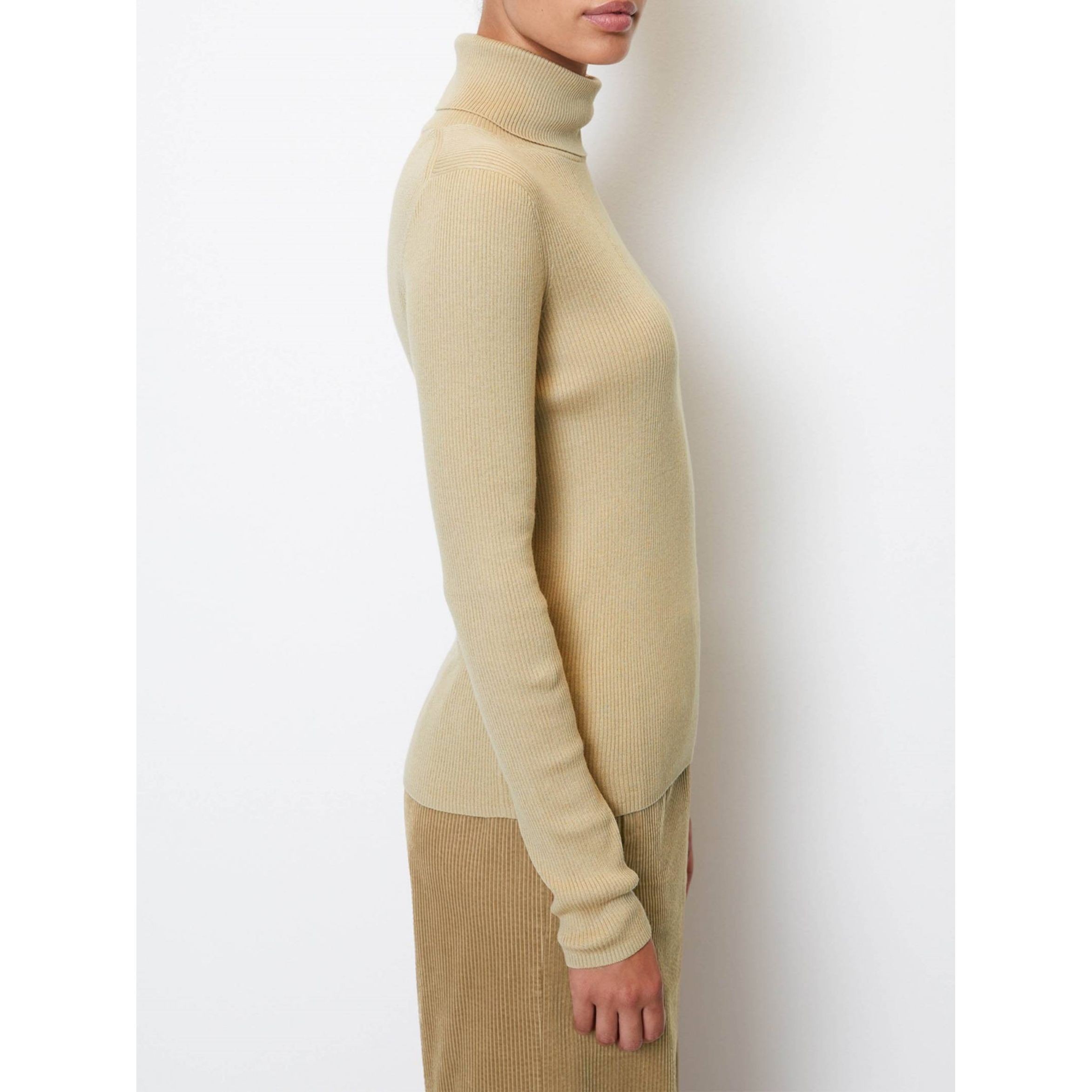 MARC O'POLO Palaidinės aukštinta apykakle moterims, Smėlio 4