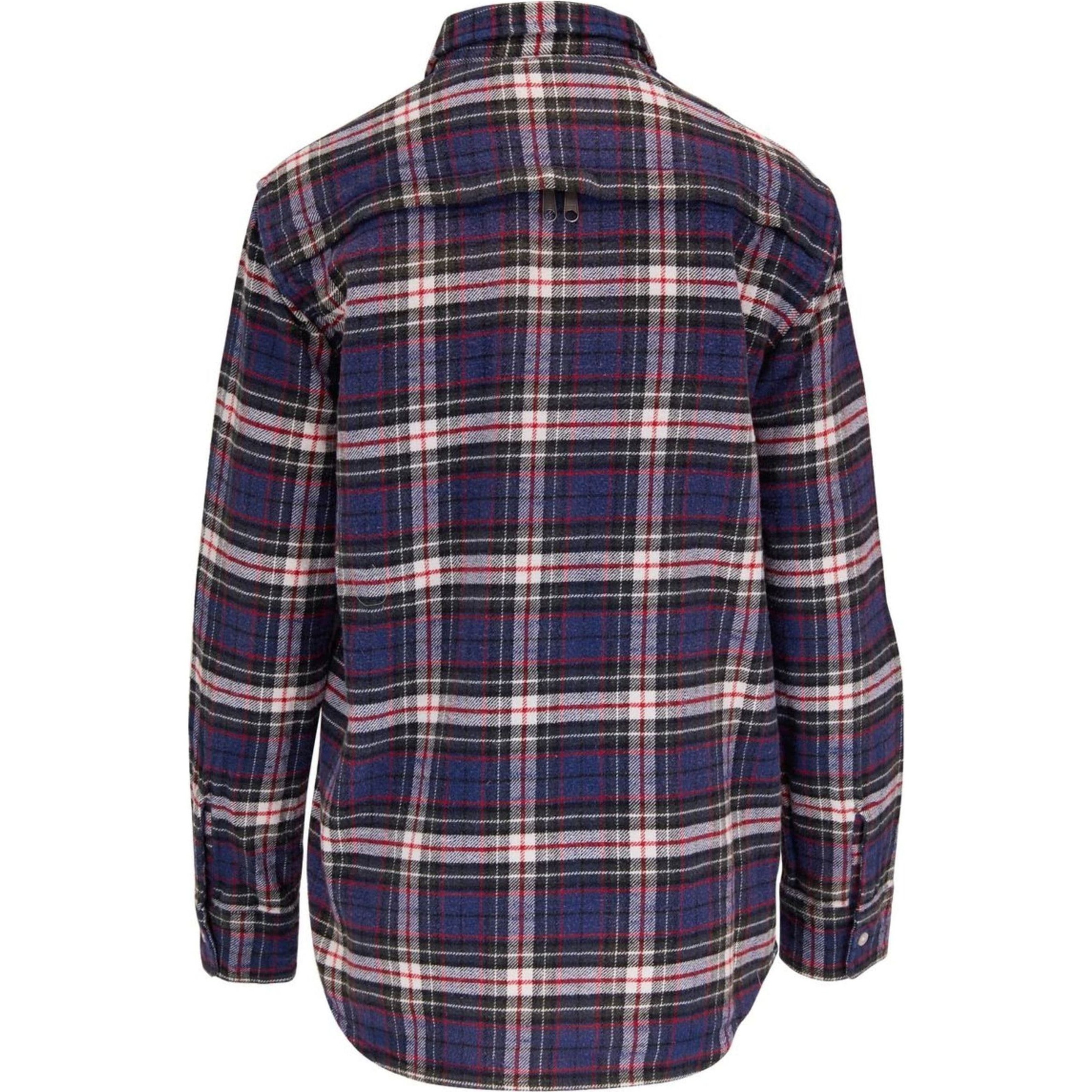 R13 Marškiniai ilgomis rankovėmis moterims, Mėlyna, Back zip workshirt 2