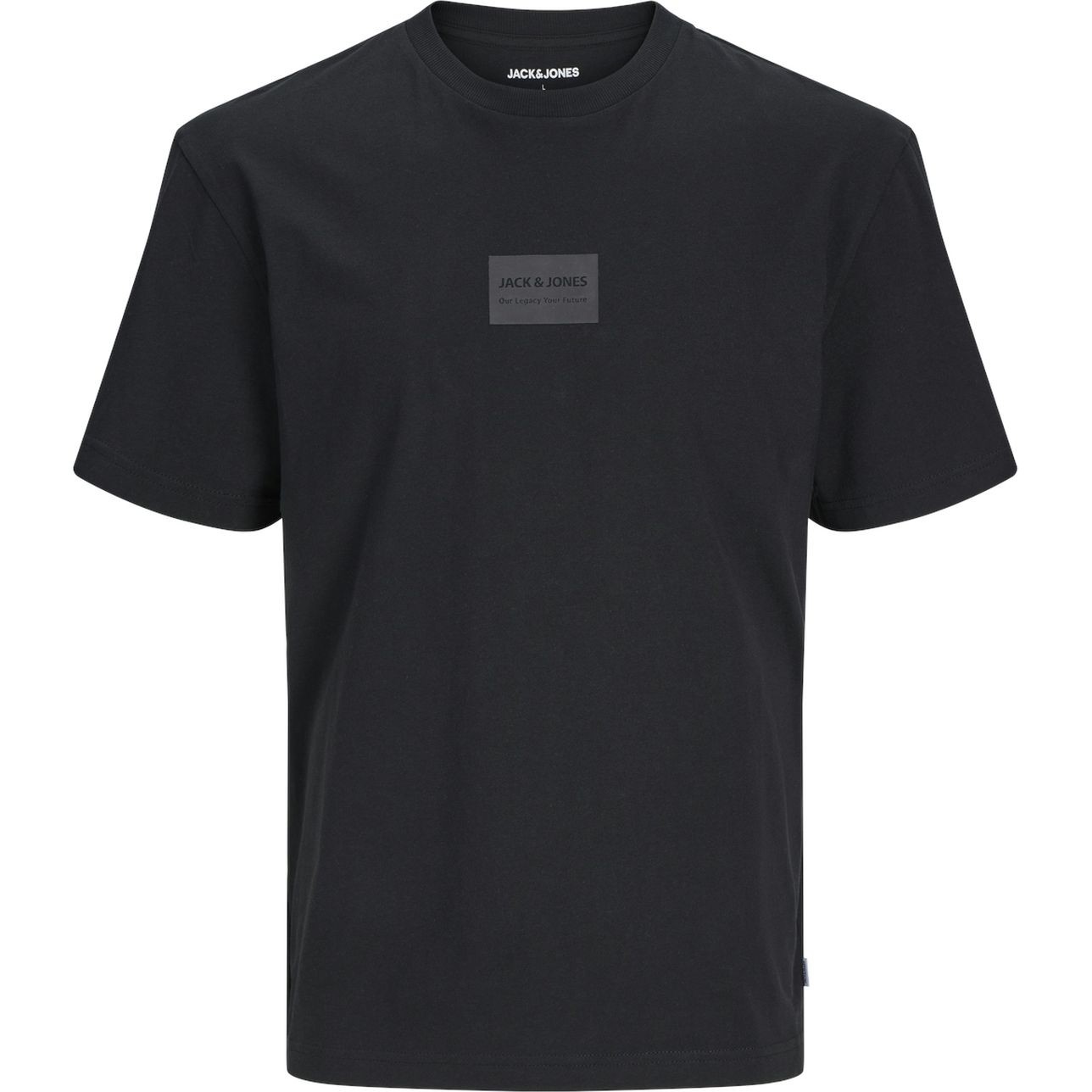 JACK & JONES Marškinėliai vyrams, Juoda, Hak kai tee 1