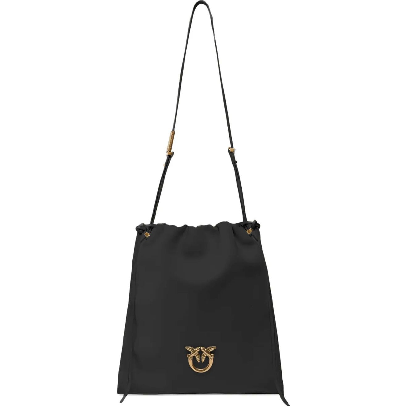 PINKO Rankinė per petį moterims, Juoda, Slouchy classic shoulder bag 1