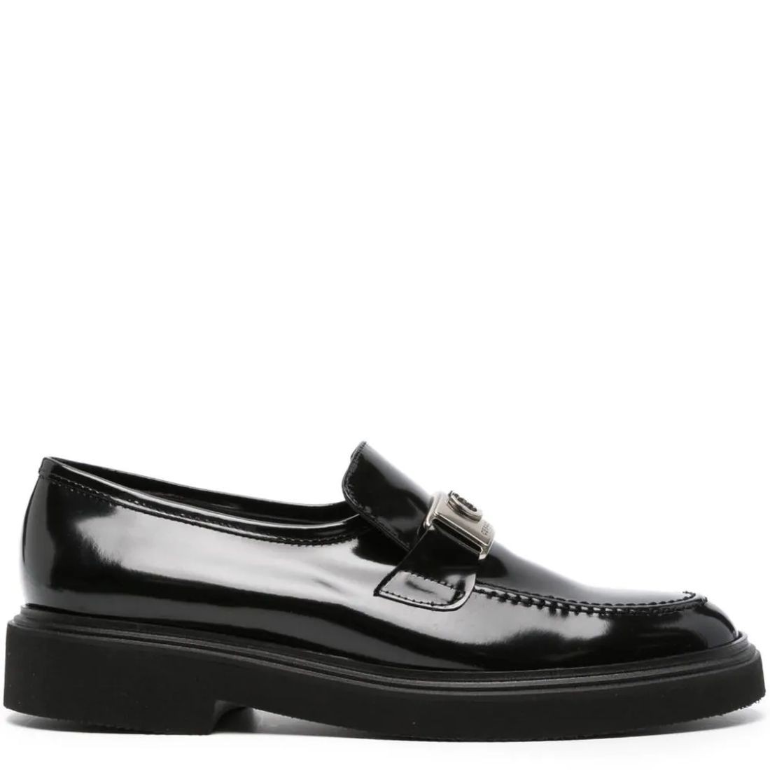 CESARE CASADEI Mokasinai moterims, Juoda, Spazzolato mocassins 2