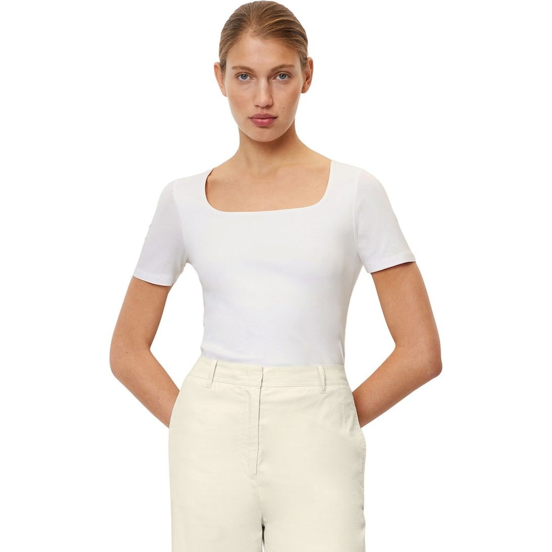 MARC O'POLO Marškinėliai moterims, Balta 2