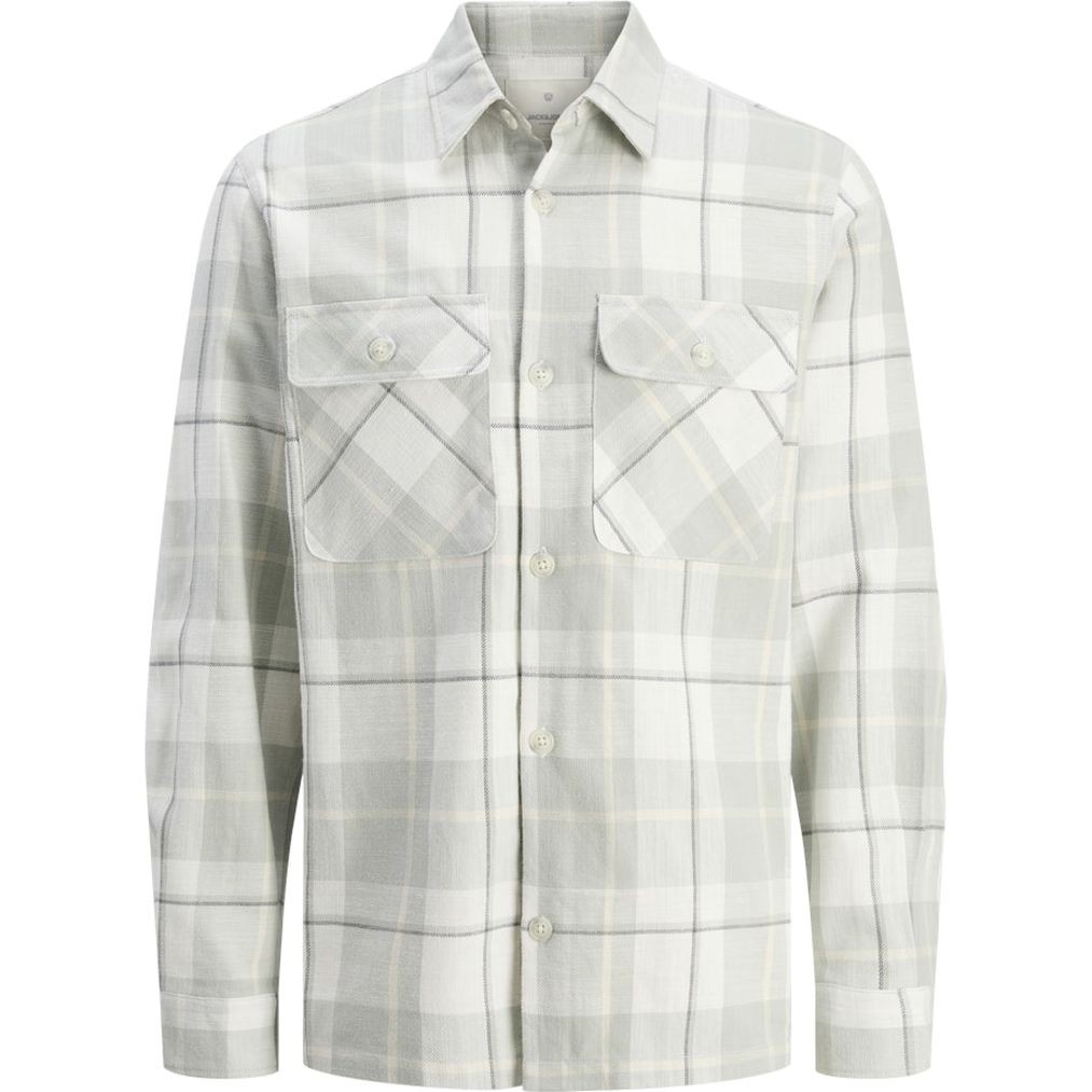 JACK & JONES Lengva striukė vyrams, Žalia, Raymond overshirt 1