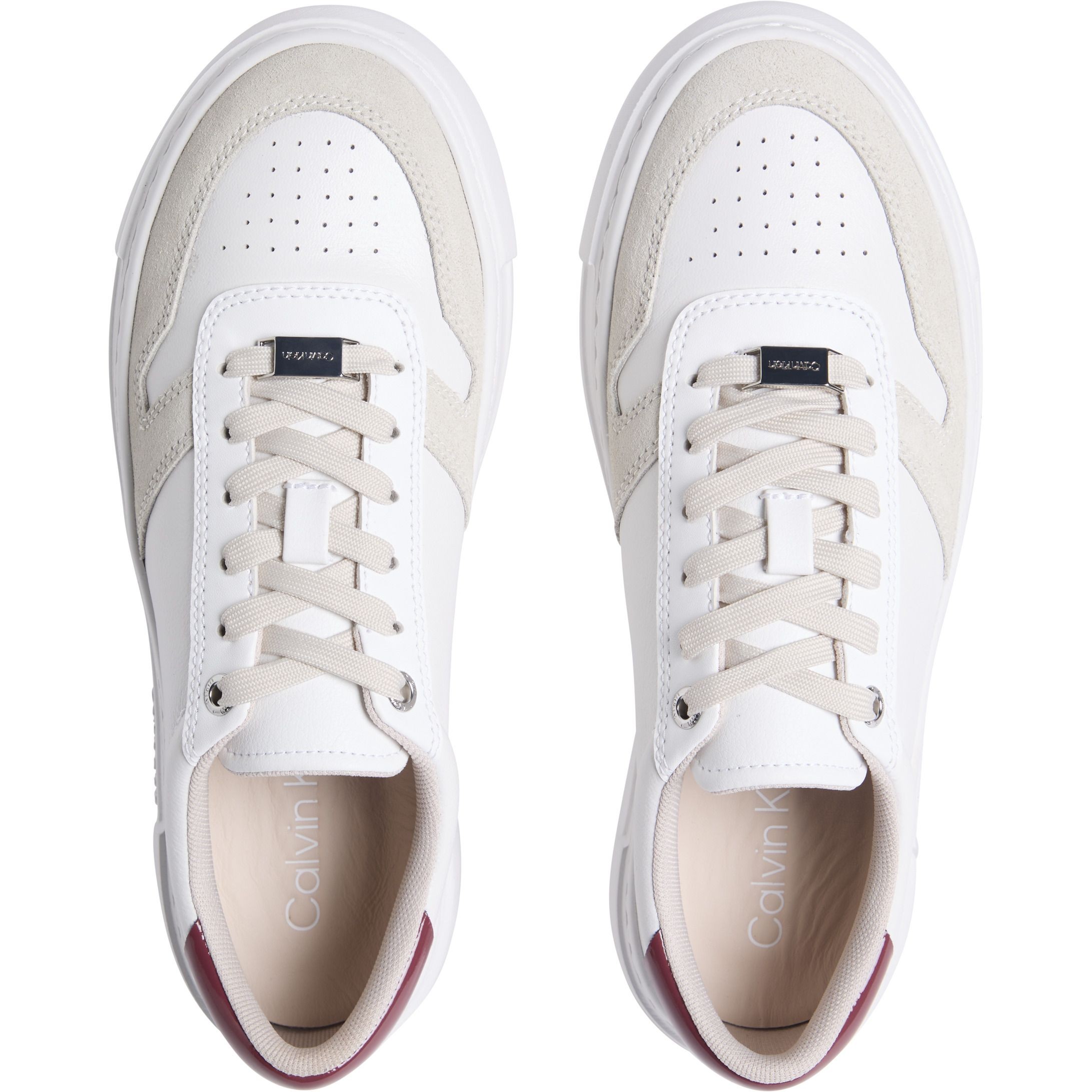 CALVIN KLEIN Laisvalaikio bateliai moterims, Balta, Cupsole lace up sneaker 3
