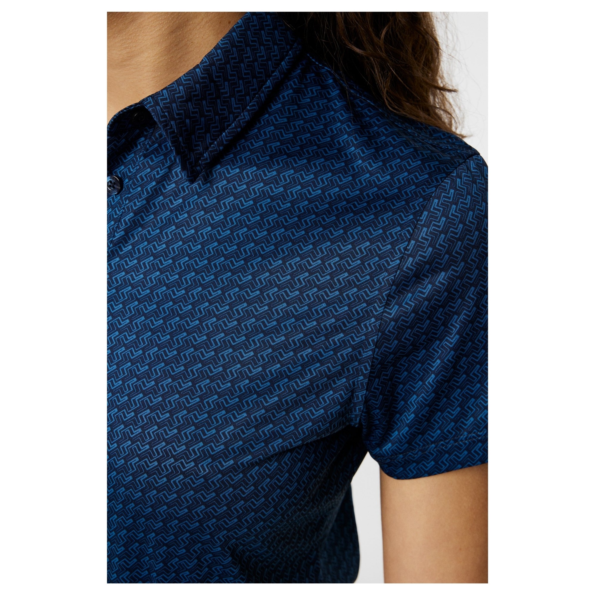 J.LINDEBERG Polo marškiniai trumpos rank. moterims, Mėlyna, Caitlyn polo 2