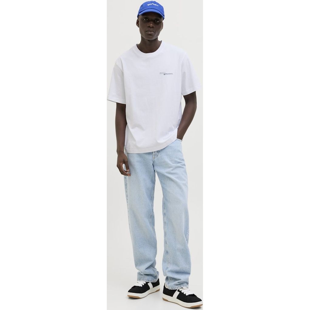 JACK & JONES Marškinėliai vyrams, Balta, Retiro back tee 4