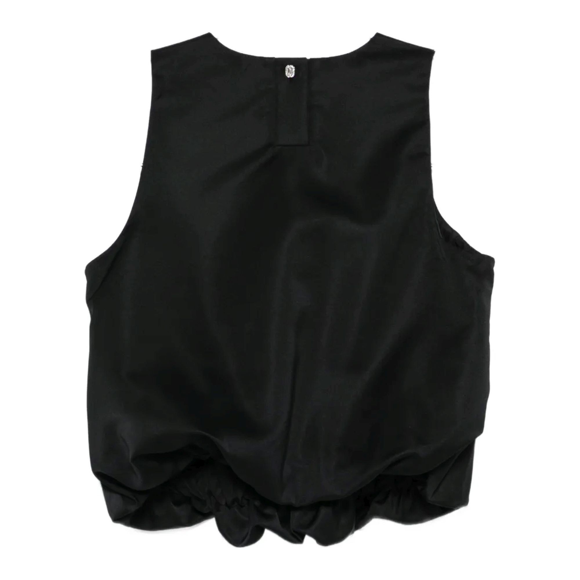 DKNY Marškiniai be rankovių moterims, Juoda, Sleeveless bubble top 2