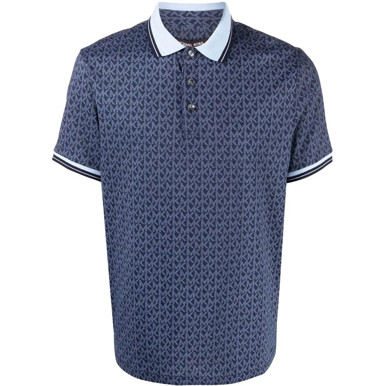 MICHAEL KORS Polo marškiniai trumpos rank. vyrams, Mėlyna, MK sig greenwich polo 1