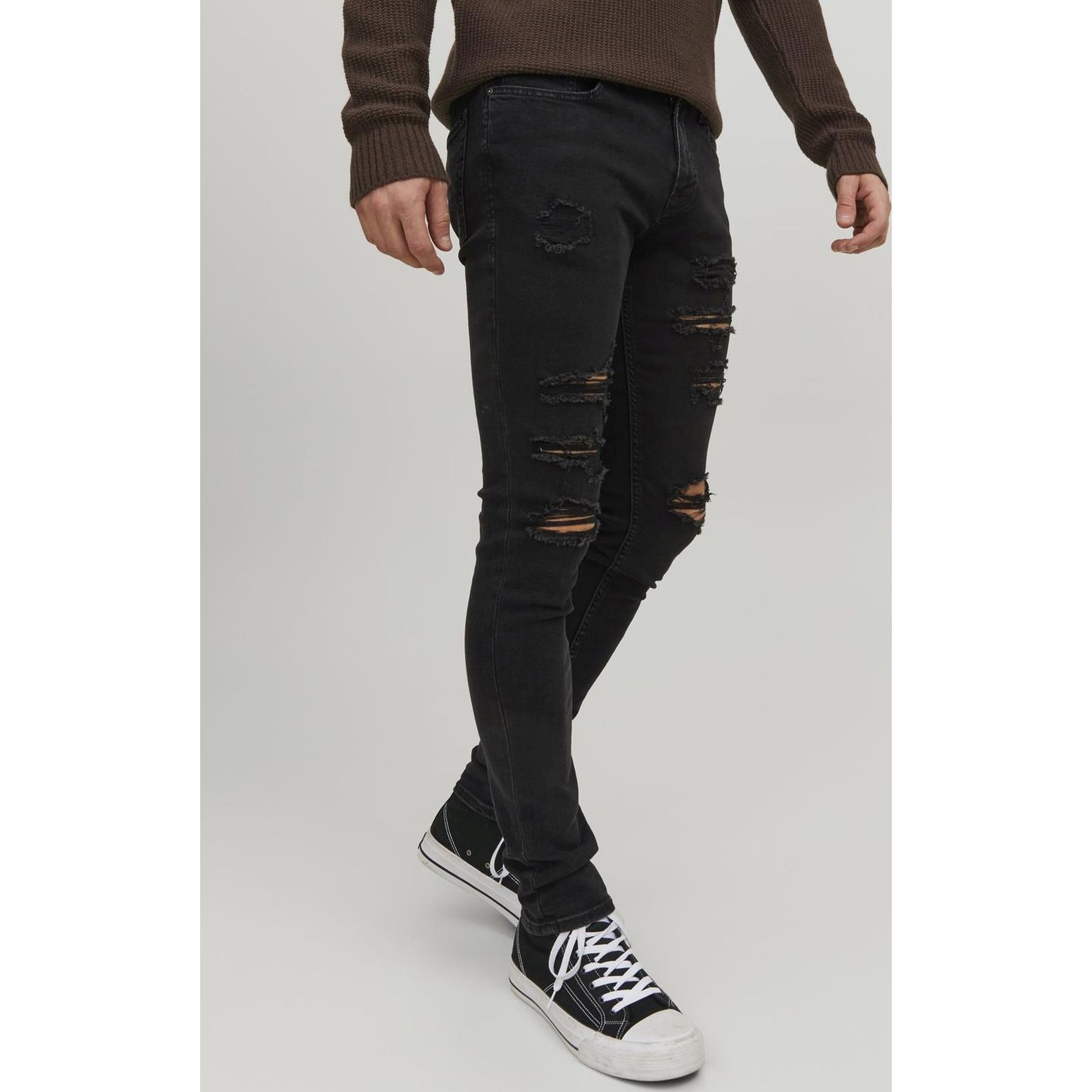 JACK & JONES Aptempti džinsai vyrams, Juoda, JJILIAM JJORIGINAL A 5