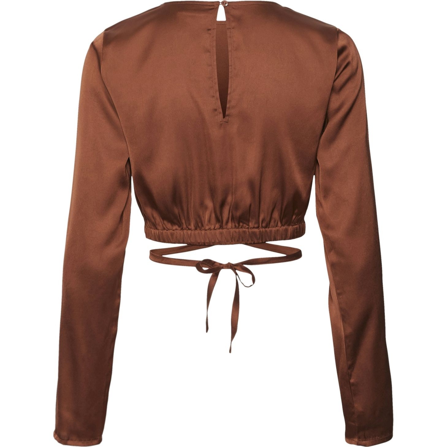 NOISY MAY Palaidinės moterims, Ruda, NMCLARIE L/S O-NECK C 2