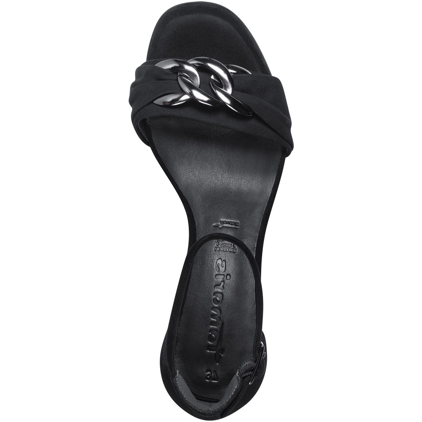 TAMARIS Basutės moterims, Juoda, SANDALS 5